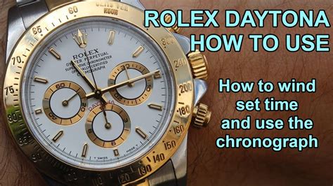 how to use rolex daytona|rolex daytona instructions.